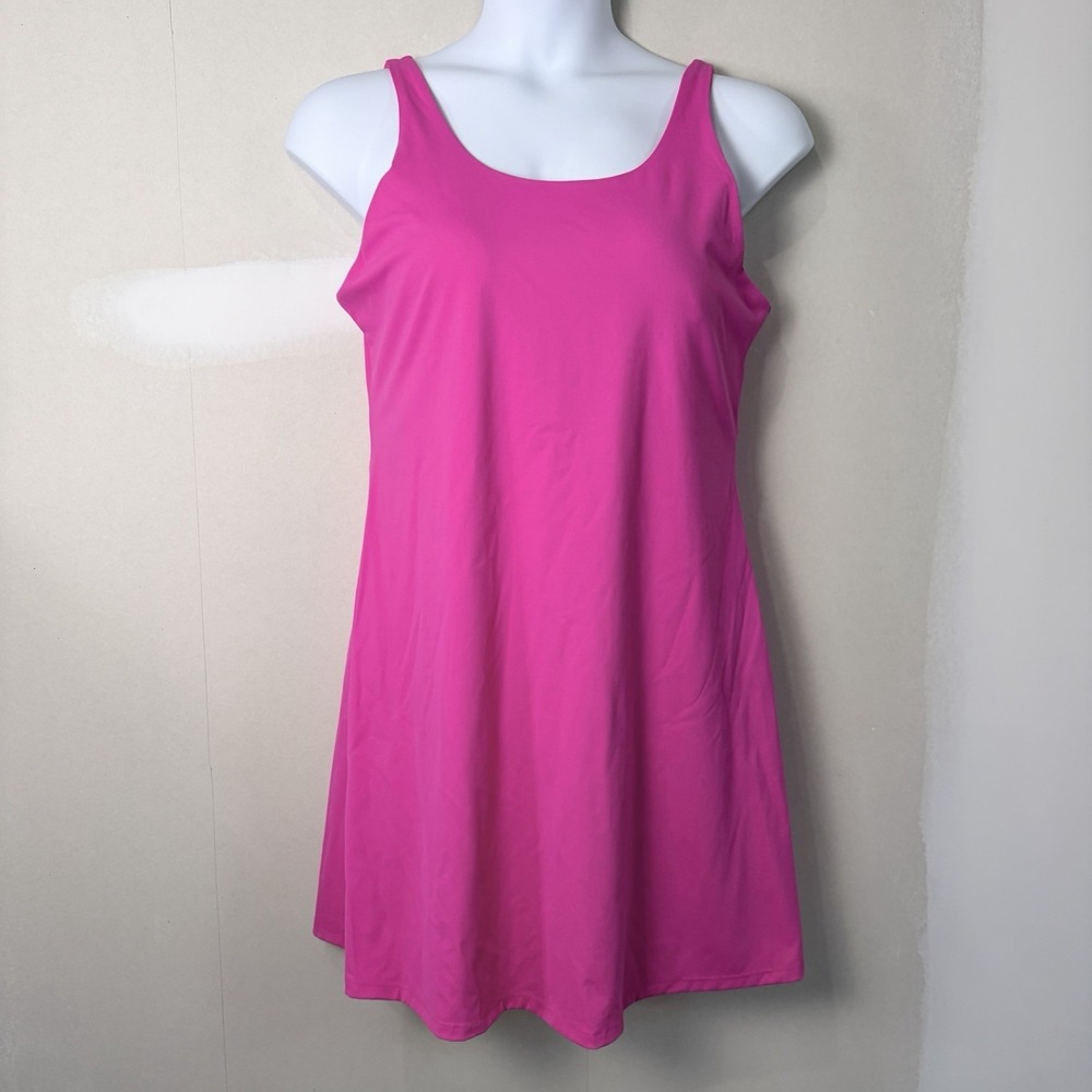 Zyia Active Hot Pink Match Point Dress 2XL XXL Skort Summer Vacation PLUS